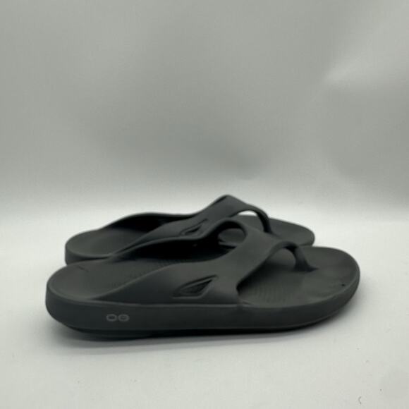 Men Size 11 Oofos Original Recovery Comfort Thong Flip Flop Sandals Gray Slip On - Picture 1 of 9